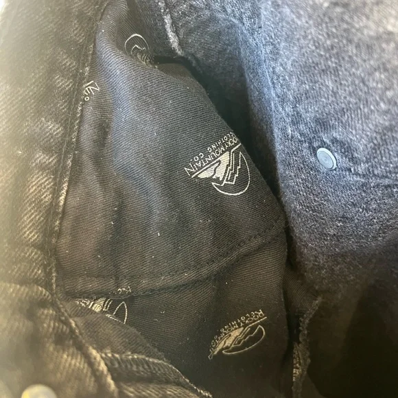 Rocky Mountain RARE Vintage Black Fringe Jeans - Picture 9 of 12